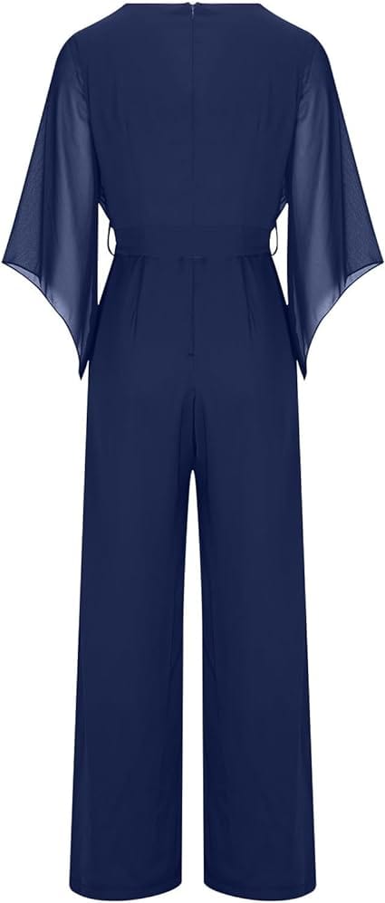 Amara | Einteiliger Jumpsuit mit Bequemen Schnitt und Asymmetrischen Ärmeln für Frauen