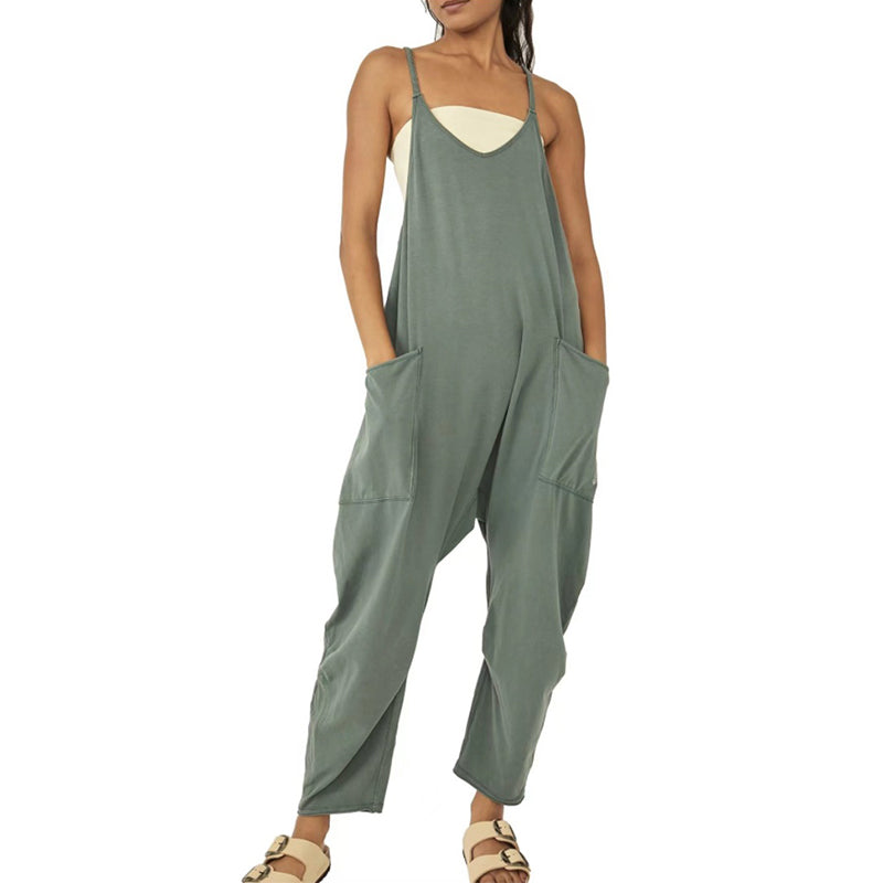 Liora | Jumpsuit mit Atmungsaktiver Baumwolle und Praktischen Taschen für Damen