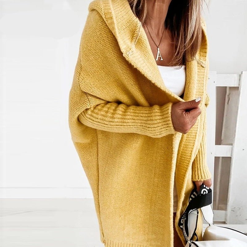 Liora | Cardigan mit kuscheligem Stoff und Kapuze für den Herbst