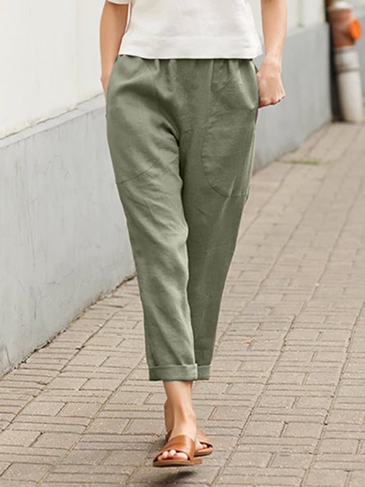 Celina | Hose mit Bequemem Leinenstoff und Elegantem Design für Frauen