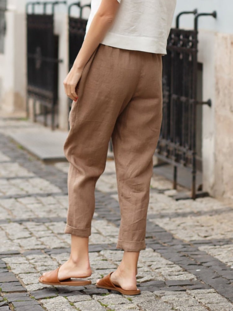 Celina | Hose mit Bequemem Leinenstoff und Elegantem Design für Frauen