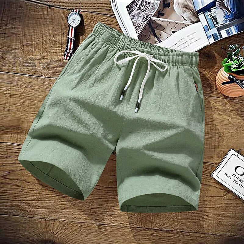 Lino | Strand Shorts mit Elastischem Bund und Praktischen Taschen für Männer