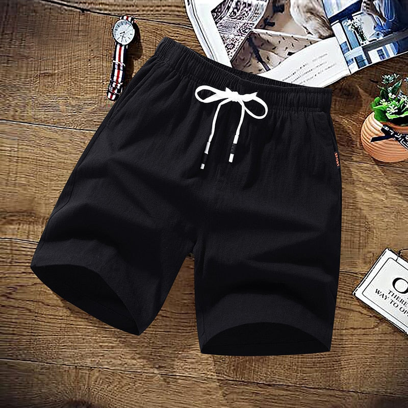 Lino | Strand Shorts mit Elastischem Bund und Praktischen Taschen für Männer