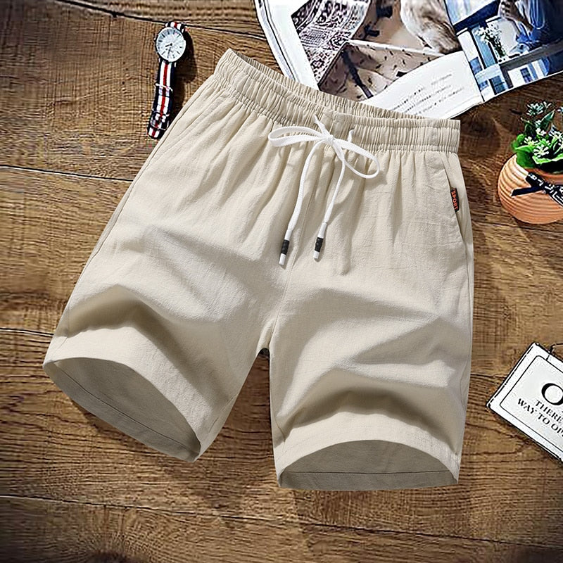 Lino | Strand Shorts mit Elastischem Bund und Praktischen Taschen für Männer