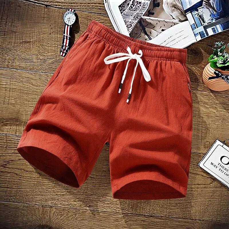 Lino | Strand Shorts mit Elastischem Bund und Praktischen Taschen für Männer