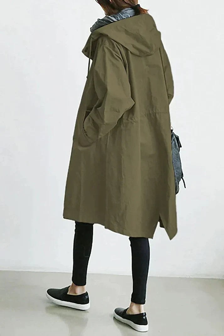 Vivienne | Trenchcoat mit Luxuriösem Stoff und Eleganten Details für Damen