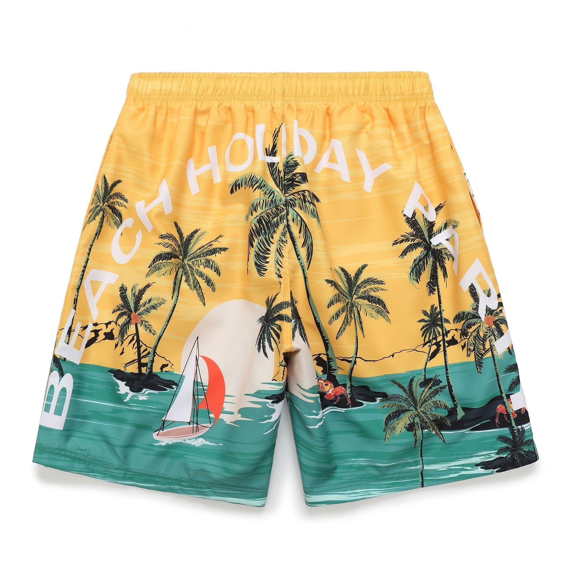 Koa | Strandshorts mit Eleganter Passform und Kokosnuss-Muster für Männer und Frauen