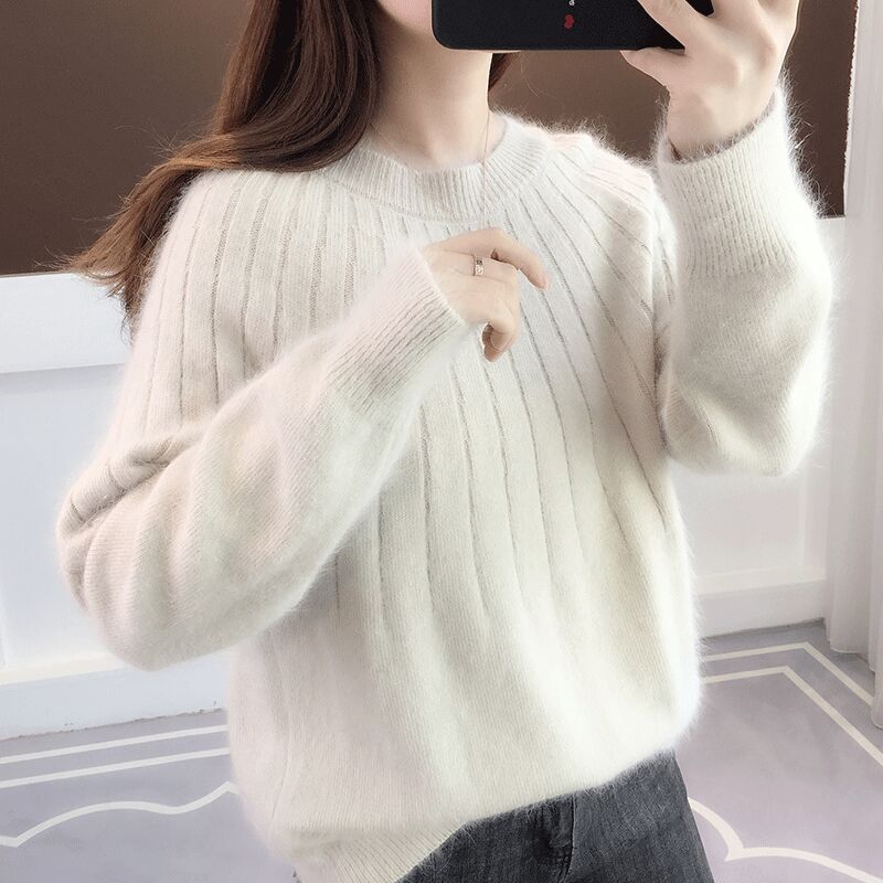 Livia | Pullover mit Flauschigem Stoff und Stilvollen Akzenten für den Winter