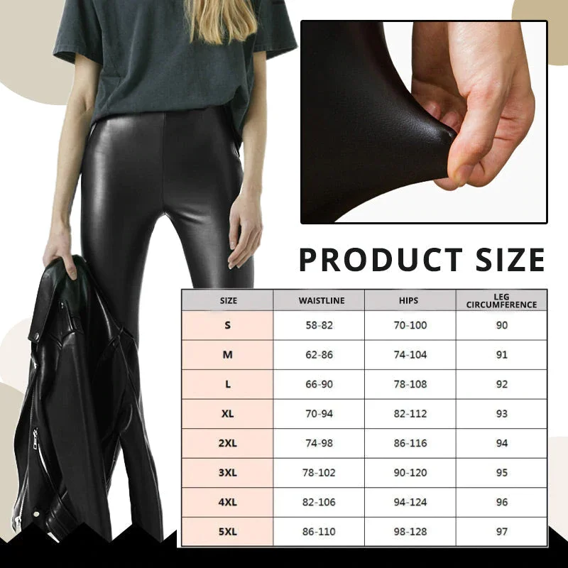 Aurelia | Leder-Leggings mit Atmungsaktivem Material und Figurformender Passform für Frauen