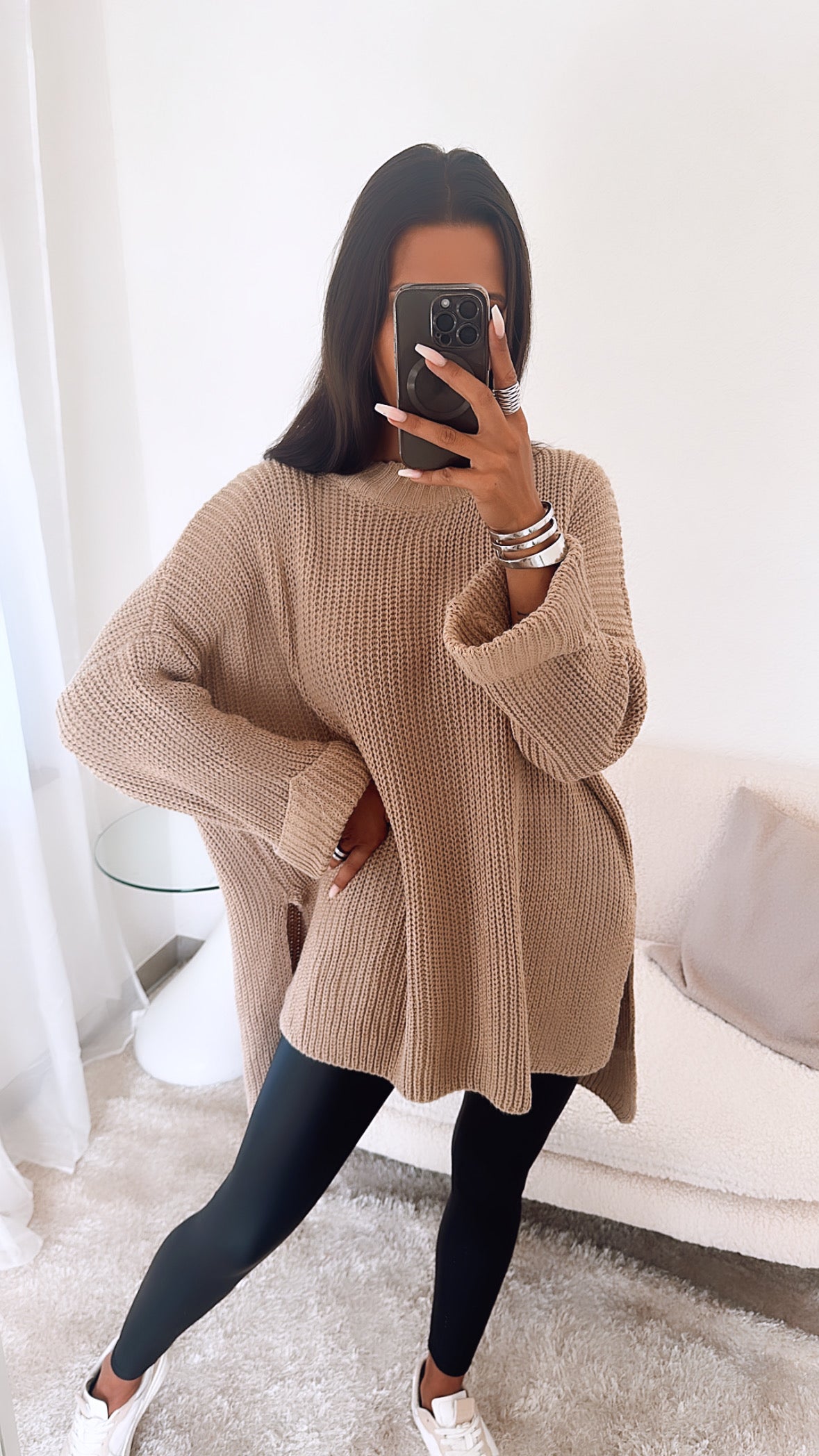 Lysandra | Oversize Pullover mit Stilvollen Schlitzen für Damen