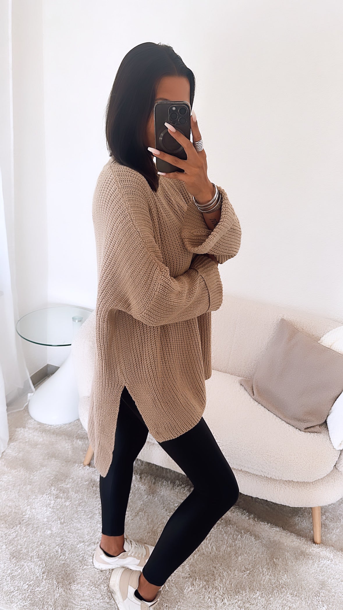 Lysandra | Oversize Pullover mit Stilvollen Schlitzen für Damen