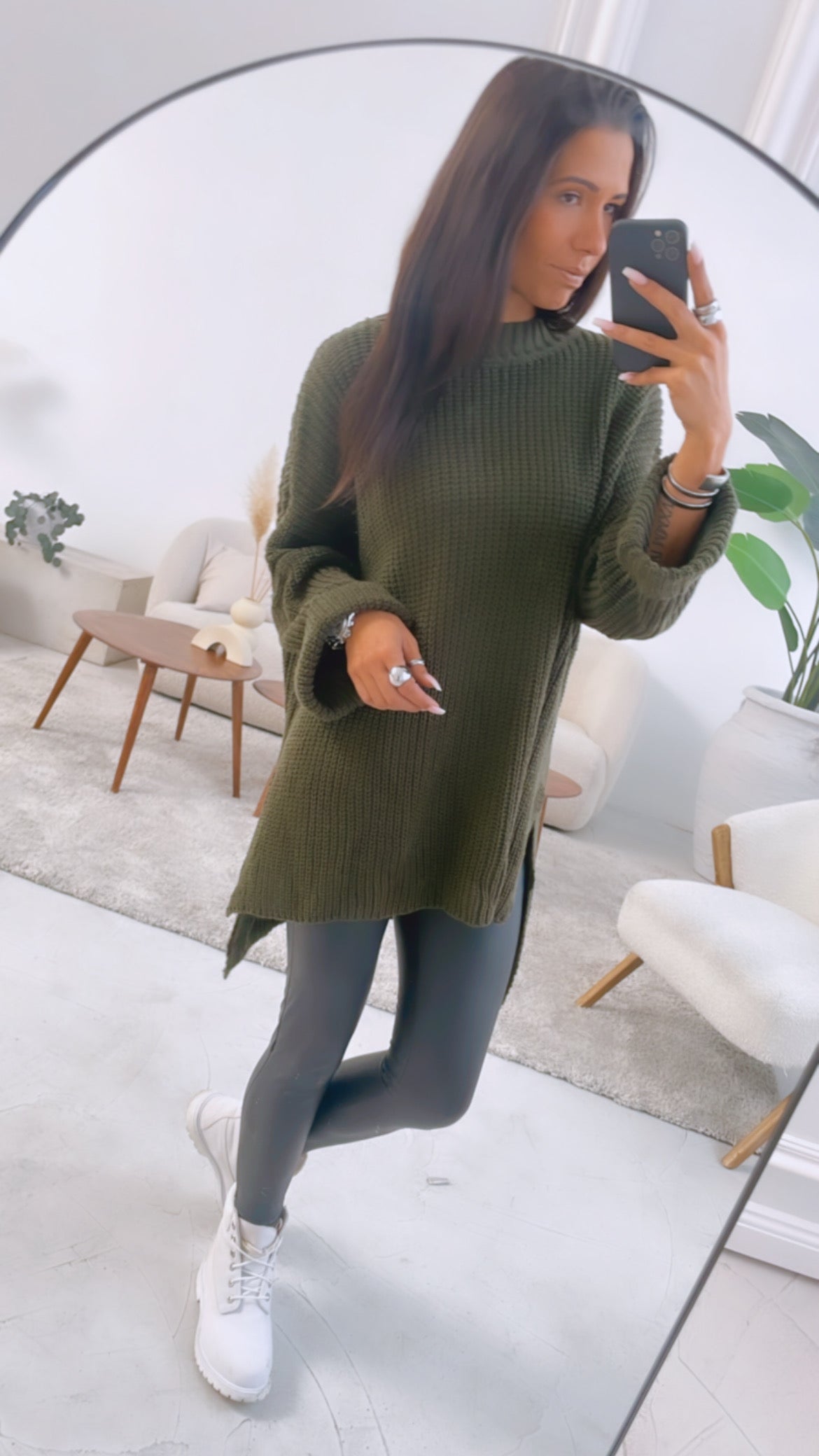 Liora | Oversize Pullover mit Stil und Seitenschlitz für Frauen