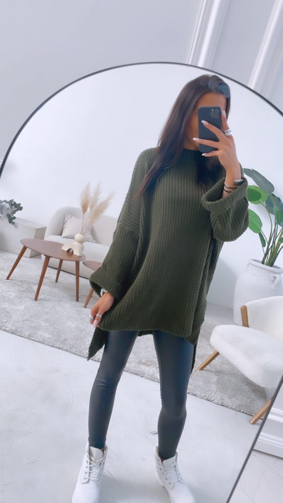 Liora | Oversize Pullover mit Stil und Seitenschlitz für Frauen