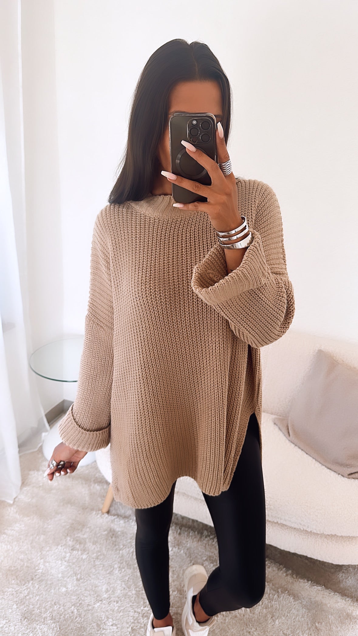 Lysandra | Oversize Pullover mit Stilvollen Schlitzen für Damen