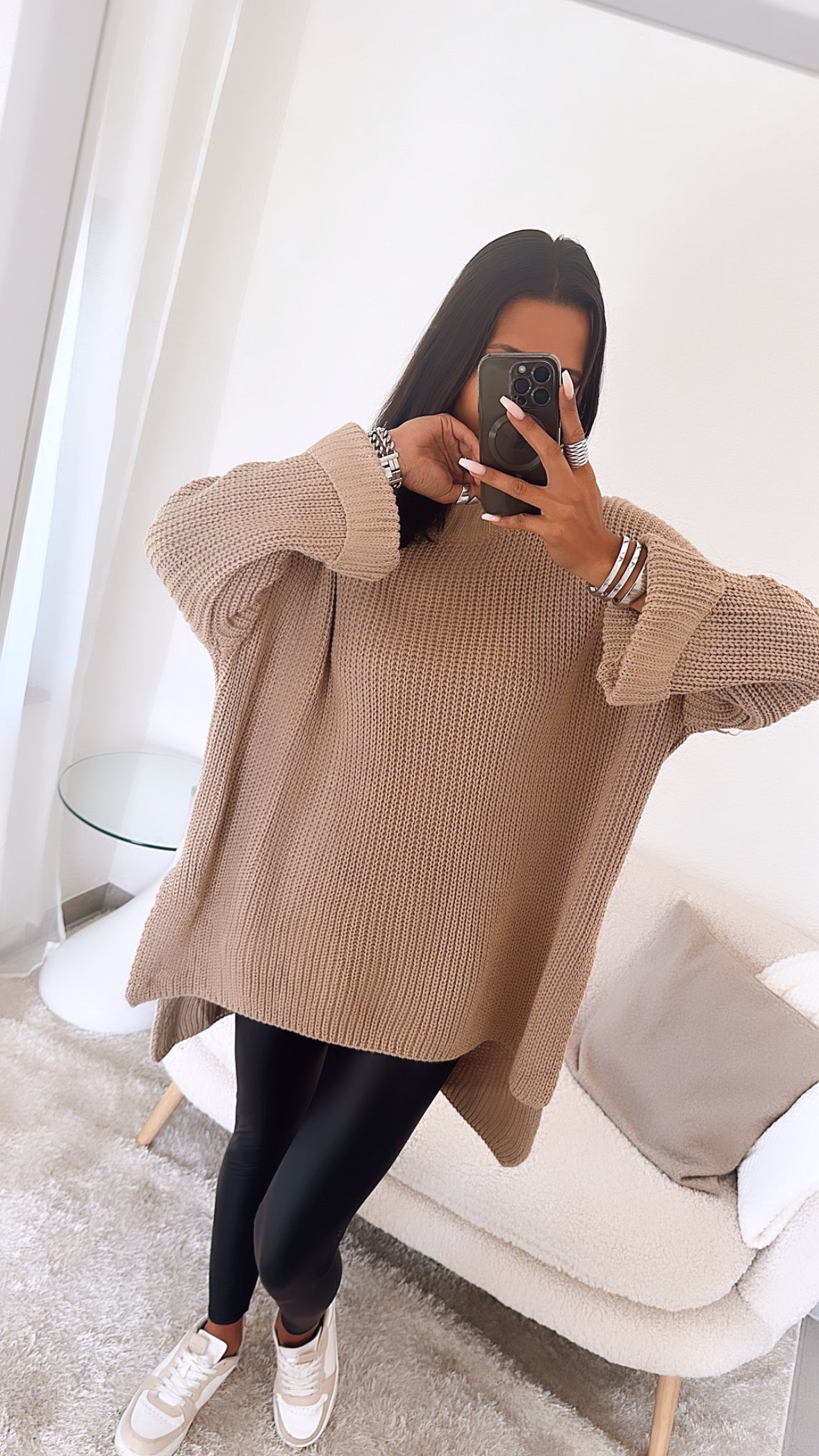 Lysandra | Oversize Pullover mit Stilvollen Schlitzen für Damen