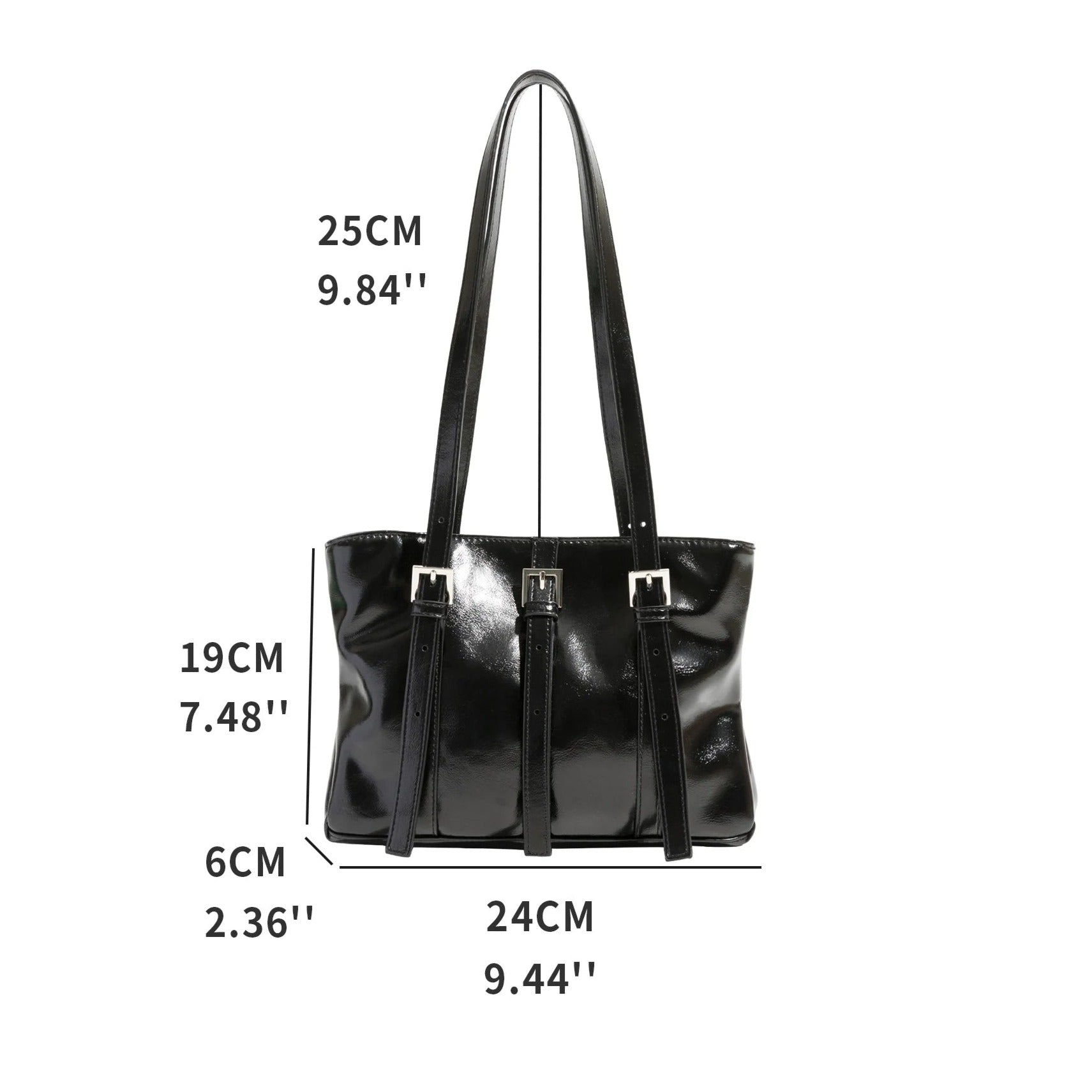 Siena | Vegane Leder Schultertasche mit viel Stauraum und elegantem Design für Frauen