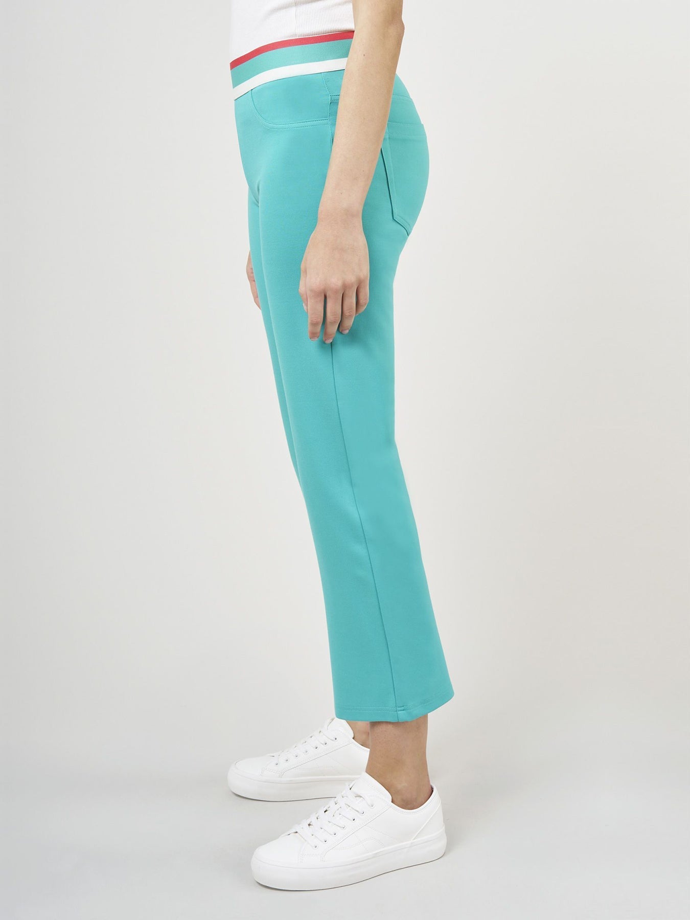 Luna | Cropped Flare Hose mit Bequemem Jersey-Stretch für Frauen