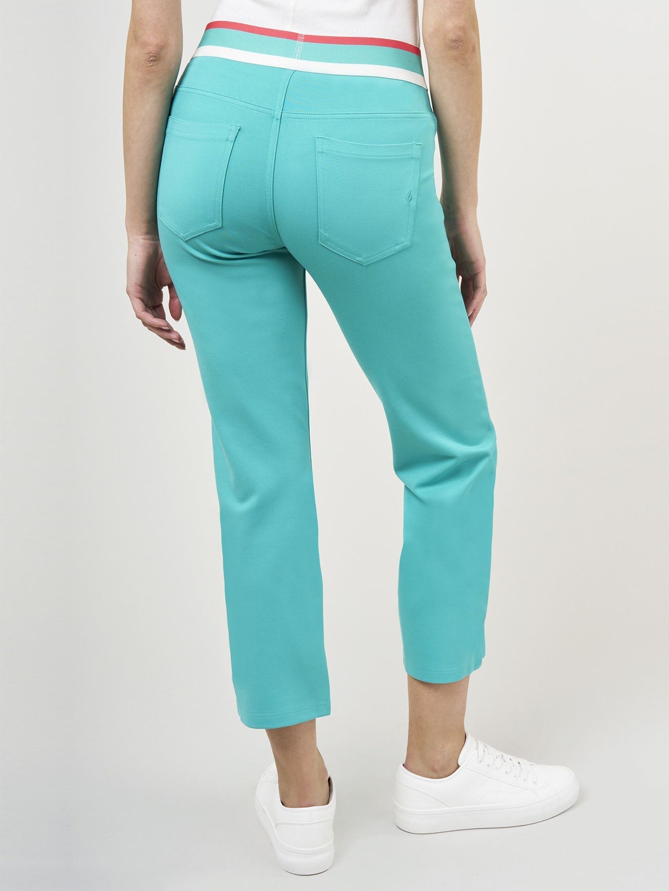 Luna | Cropped Flare Hose mit Bequemem Jersey-Stretch für Frauen