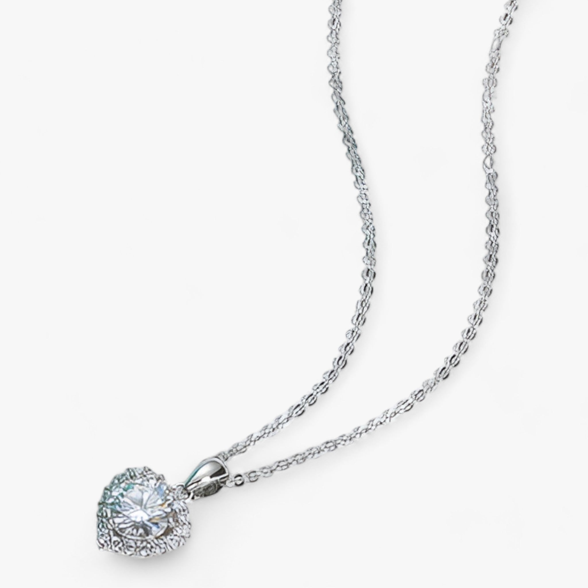 Celestia | Moissanite-Herzanhänger-Kette mit Funkelndem Glanz für Ewige Liebe