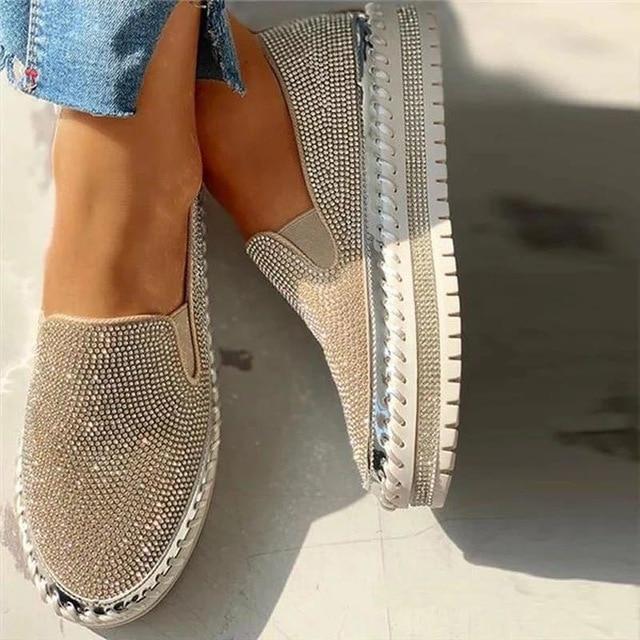 Luna | Statement-Schuhe mit Glitzerndem Glamour und Gepolstertem Komfort für Frauen