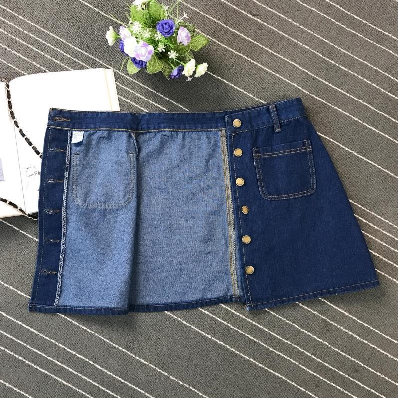 Livia | Jeansrock mit Eleganter Passform und Knopfdetails für Frauen