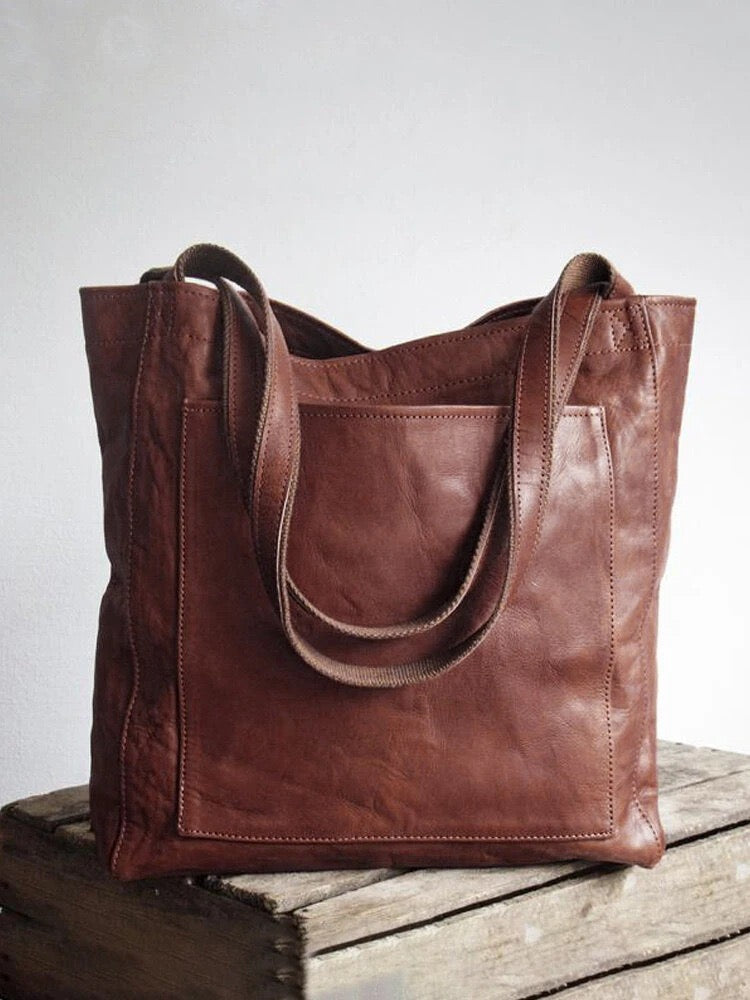 Livia | Schultertasche aus veganem Leder mit elegantem Design und großzügigem Stauraum für Damen